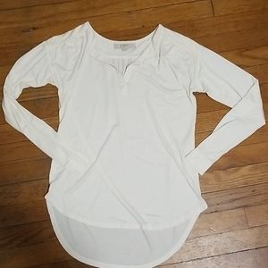 Loft Cream Drop Shoulder Blouse